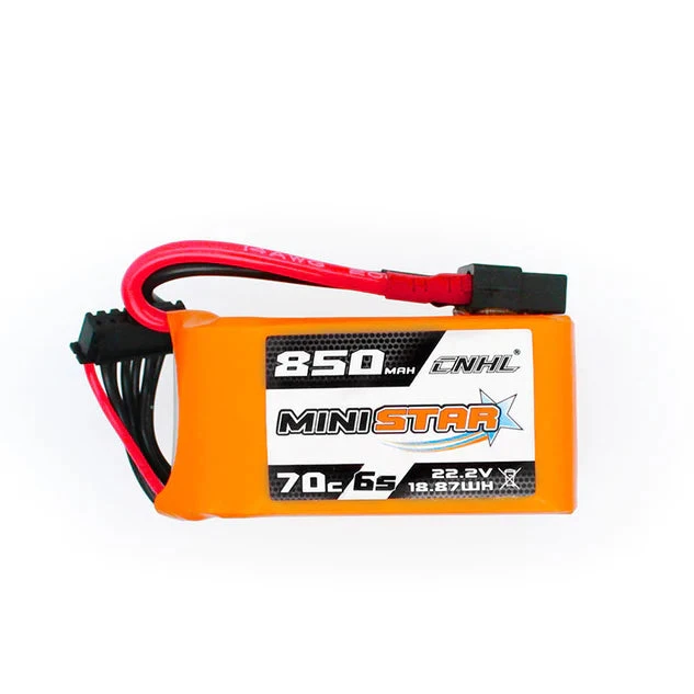 MiniStar 6S 850mAh 70C LiPo Battery With XT60 Connector - Image 4