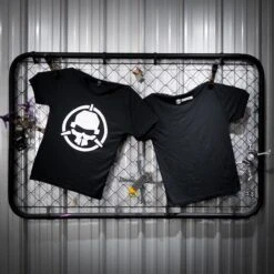 Rotor Riot T-Shirt - White On Charcoal