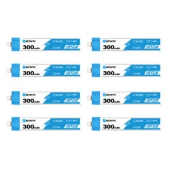 1S 300mAh 30C LiHV Battery With BT2.0 Connector (8pcs)